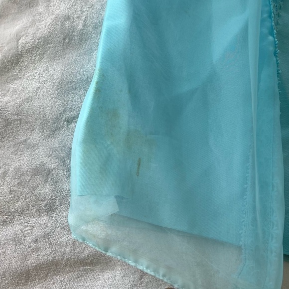 VINTAGE 1970s Shift Dress With Balloon Sleeves and Vest - Picture 9 of 12